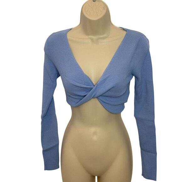 NEW Mink Pink Blue Laura Knit Top NWT - Size XS - Picture 4 of 7